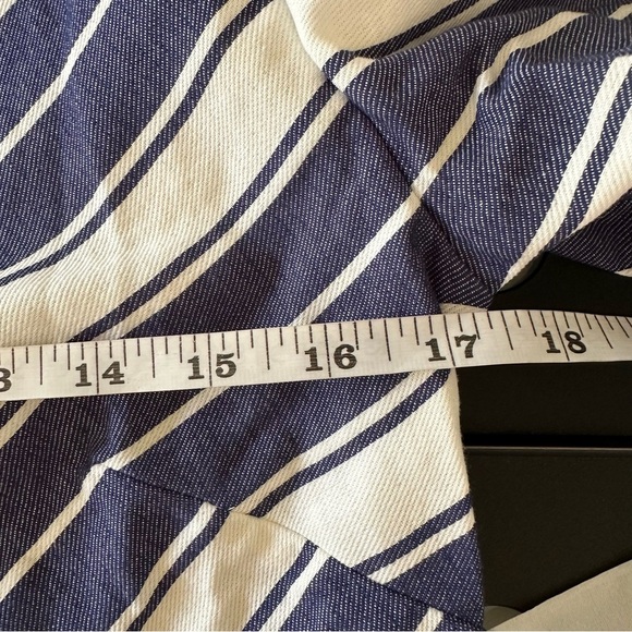 NWT $368 Kate Spade Preppy Cotton Coastal Cottage Striped Double Cloth Dress - Picture 8 of 12